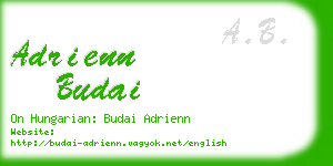 adrienn budai business card